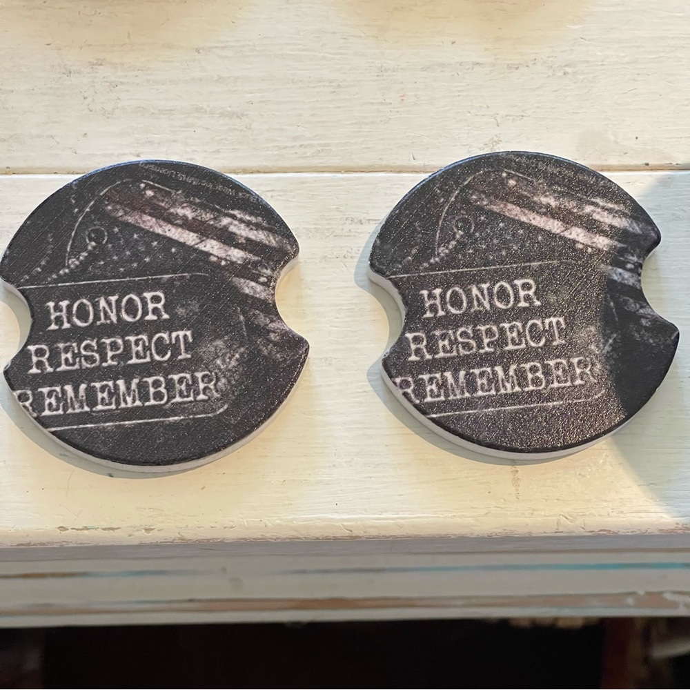 - Thirstystone car cup coasters 2.25” set of 2